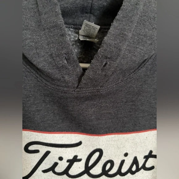 Titleist Gray Sweatshirt Men’s Pullover Hoodie Size Large Golf Apparel - Picture 3 of 5
